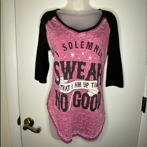 BOXLUNCH Harry Potter 3/4 length baseball VNeck